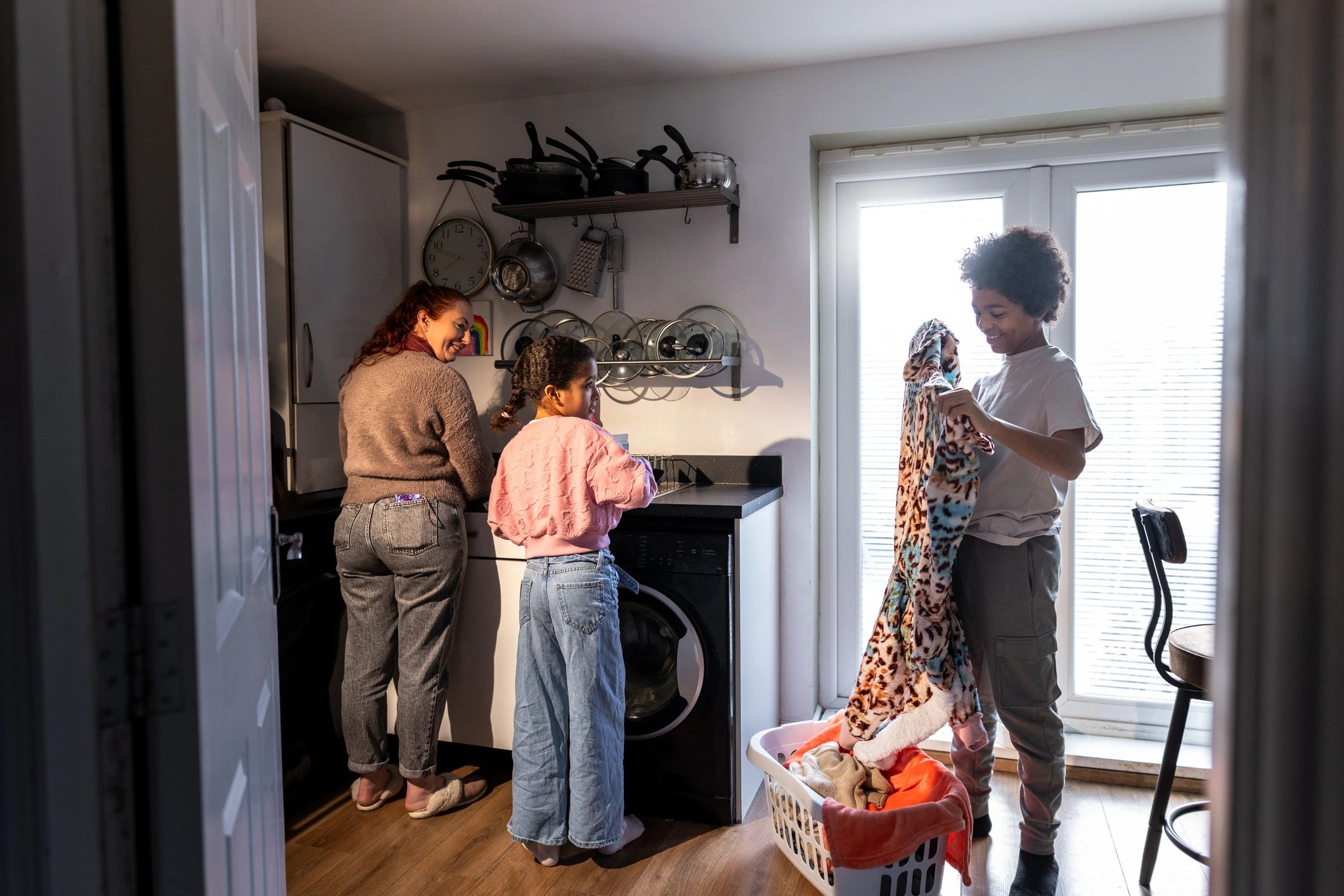 Residential cleaning activity in a home setting