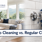 Deep cleaning vs regular cleaning comparison by SJ Cleaning LLC